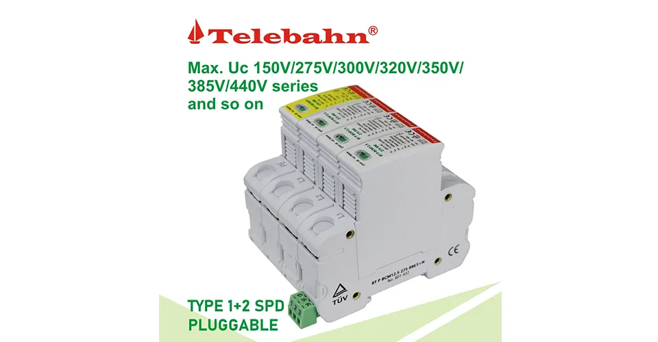 T1+T2 Surge Protection for Power Supply Systems