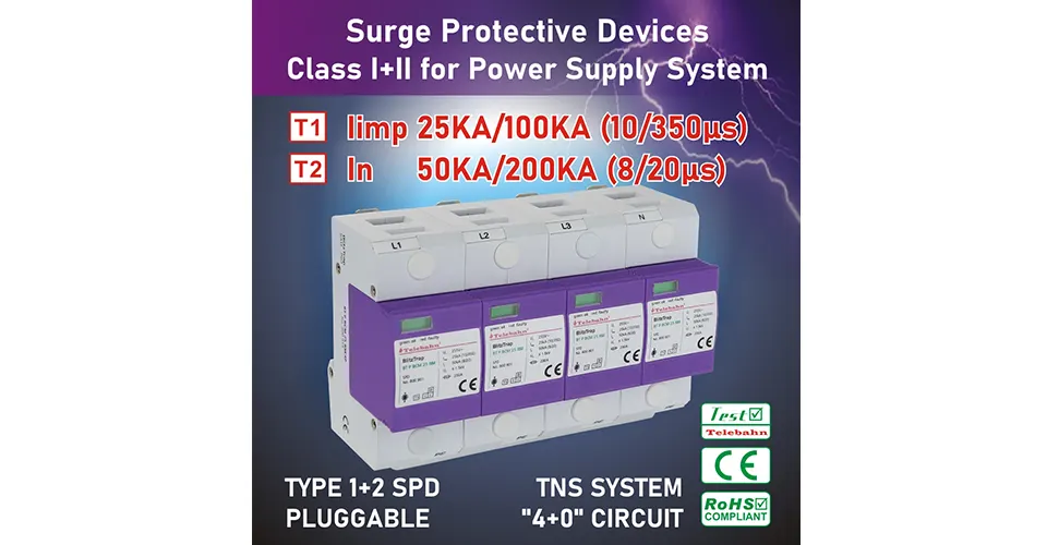 25kA Surge Protection for Power Supply Systems