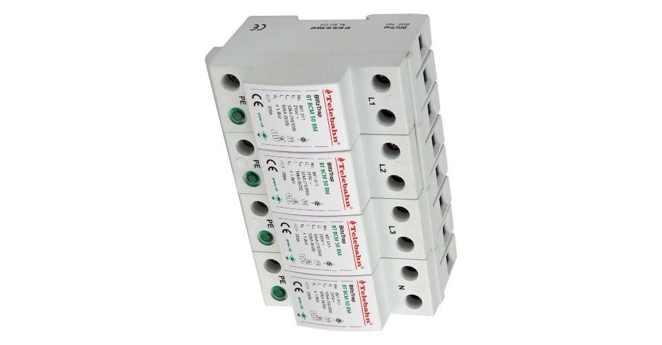 Three-Phase Surge Protector with Overvoltage Protection