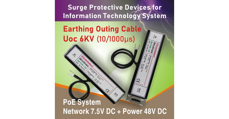 Power over Ethernet Surge Protection Device