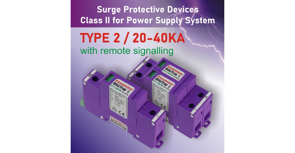 385V 20kA 40kA Surge Protection Device for Power Distribution