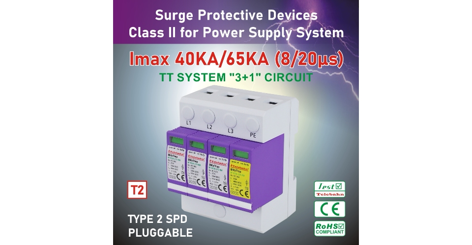 20kA 40kA 275V Surge Protection for TT Systems